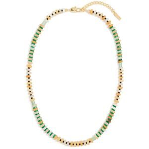 Eliou Kai Beaded Necklace in Jade Green NWOT